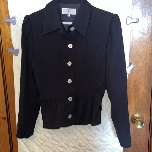 Valentino Miss V Vintage Navy Jacket - Picture 3 of 12